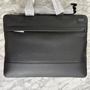 NWT Jack Spade Pebble Leather Slim Briefcase